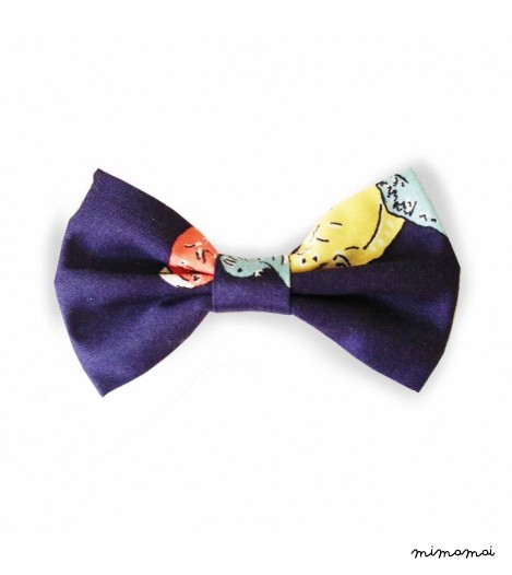 Bow Clip in Budgie Navy