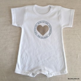 Pelele manga corta Made With Love