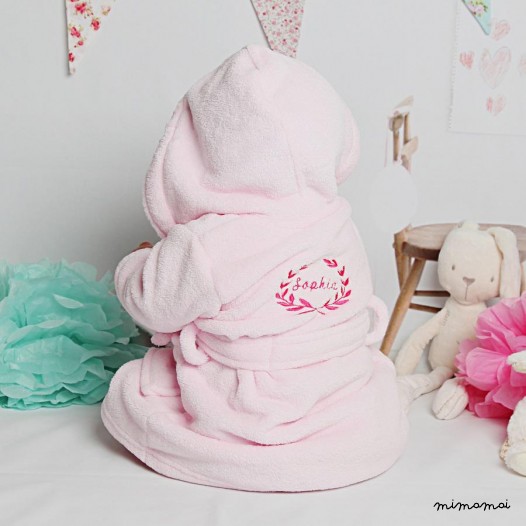 Pink Fleece Royal Baby Robe