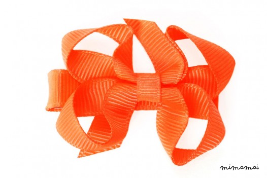 Small Fluorescent Orange Bow