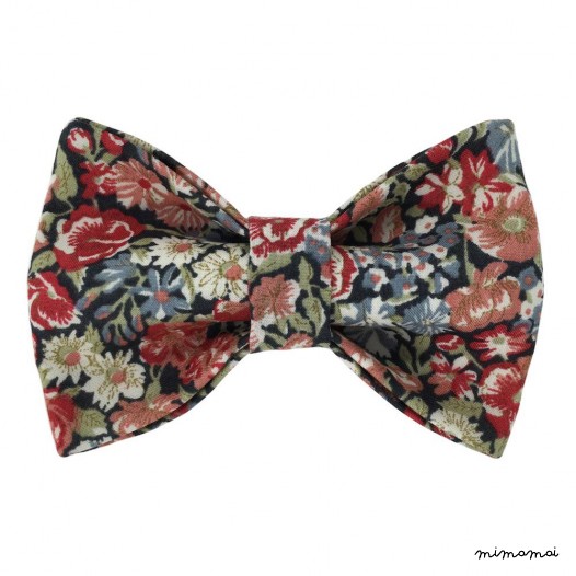 Child red "Liberty" pattern bow tie, cotton