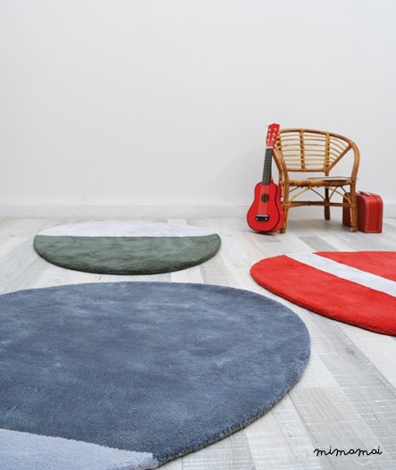 TAPIS COTON (80x81cm) - STONE MISTYROSE