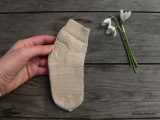 Hand knit baby cotton socks - newborn socks - baby socks - baby booties