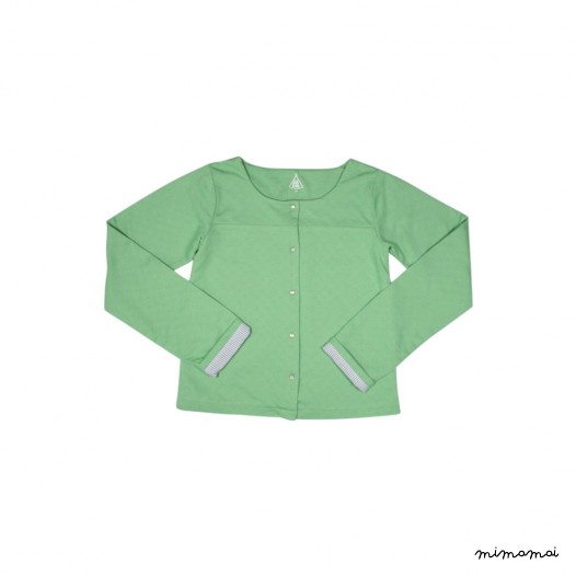 Veste fille verte Calixte