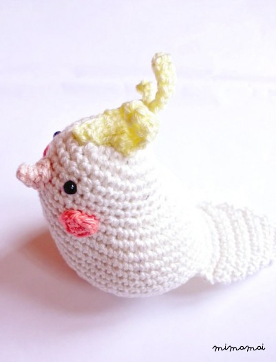 Cockatiel, crochet animal