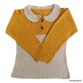 Serena Tunic &ndash; Mustard & Beige