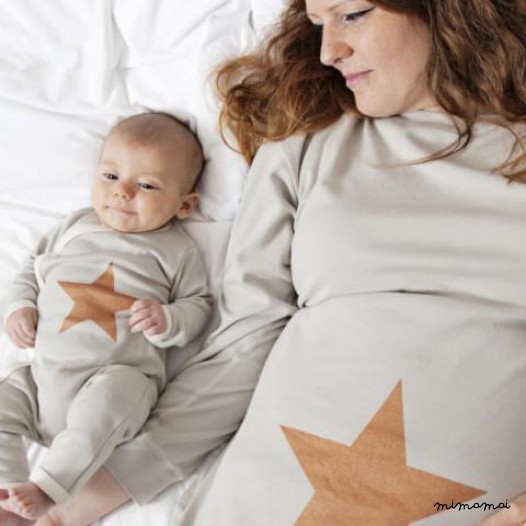 Mum and Baby Star Pyjamas