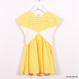 X Dress yellow stripes
