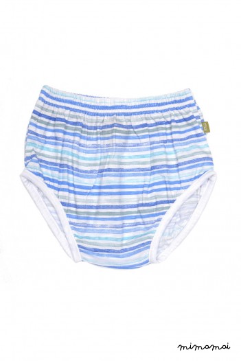 Juniper Nappy Cover Azul Stripe
