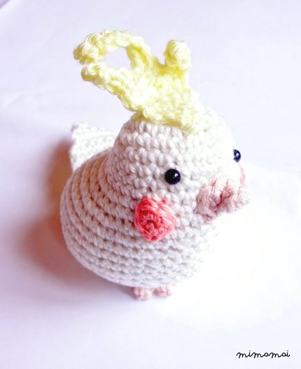 Cockatiel, crochet animal
