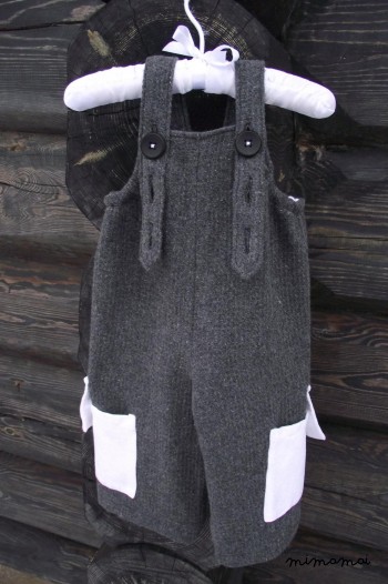 Wool dungarees