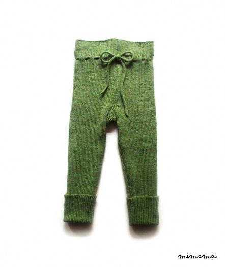 Infants/Children's knitted Lambswool high-waist Leggings