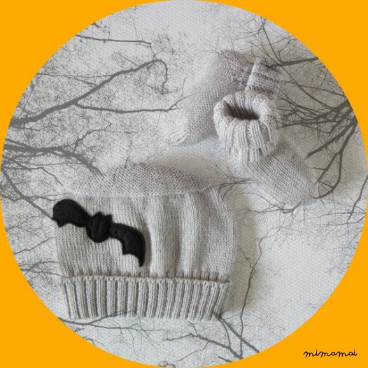 Maglia maglione.Baby set per Halloween. 100% lana.