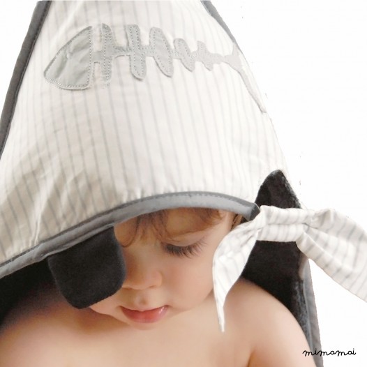 Pirate Hooded towel for babies