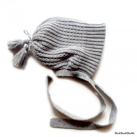 Babies/Children's double knitted merino wool hat/bonnet hat