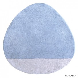 Tapis chambre d'enfant (80x81cm) - STONE DUSTY BLUE