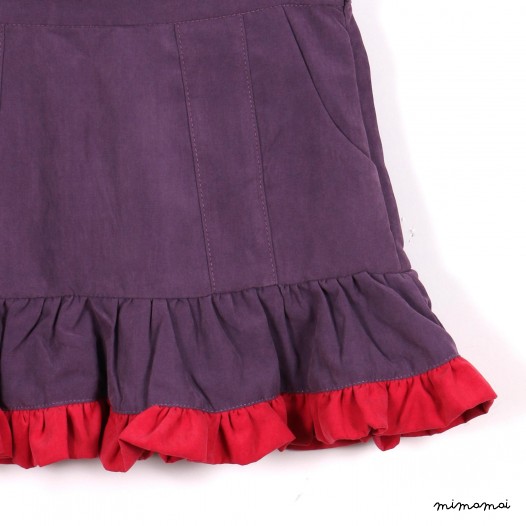 Double Frills Skirt purple