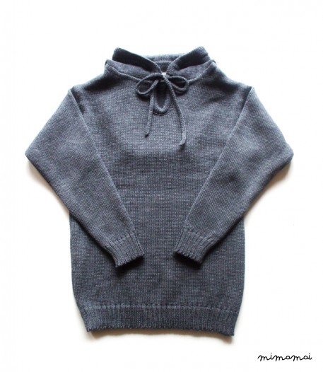 Babies/Children's lightweight merino wool hooded sweater/pullover/jumper/hoodie