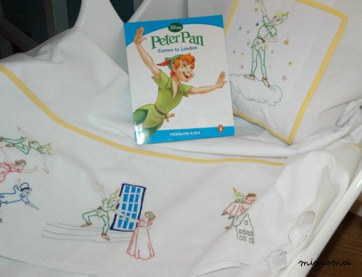 Peter Pan cradle bedding |Baby linen sheets pillowcase