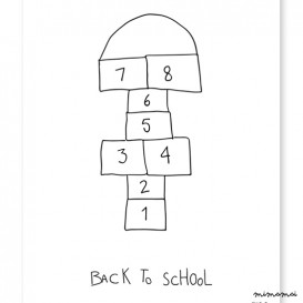 AFFICHE ( 30x40cm) - BACK TO SCHOOL