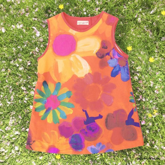 A- Sleeveless Dress Flower power