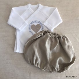 Conjunto cruzado con short ranita Made With Love