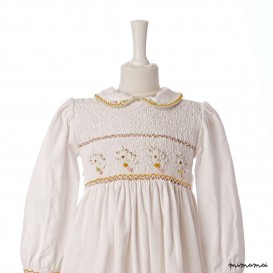 Long sleeve smocked dress Arctic Skipper