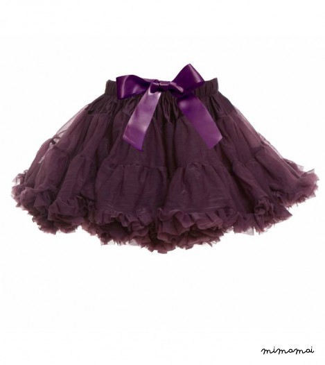 Girls Petticoat Tutu in Plum