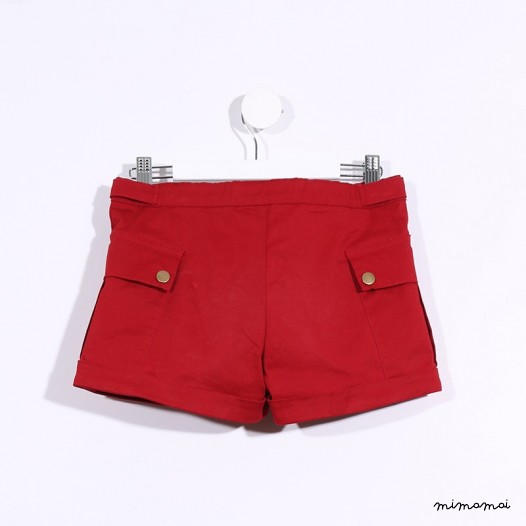 Big Pocket Shorts deep red