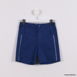 Contrast Stitching Shorts blue