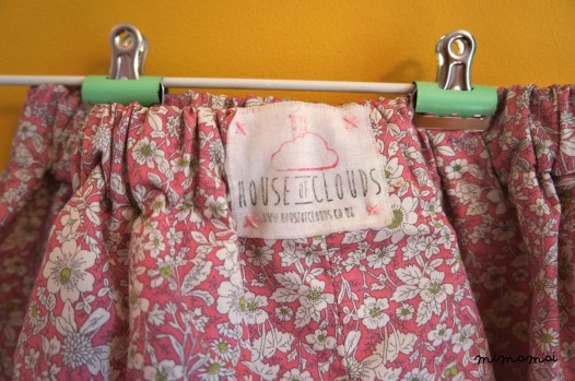 Pink floral skirt