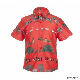 Arthur Shirt, Walking In The Zoo, Red