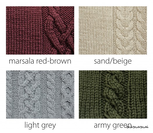 Hand knitted merino jacket, Merino cardigan