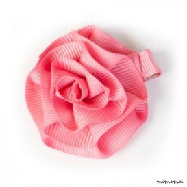 Rosette Hair Clip - Pink