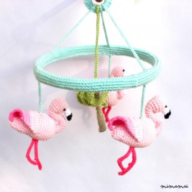 Pink Flamingo Mobile