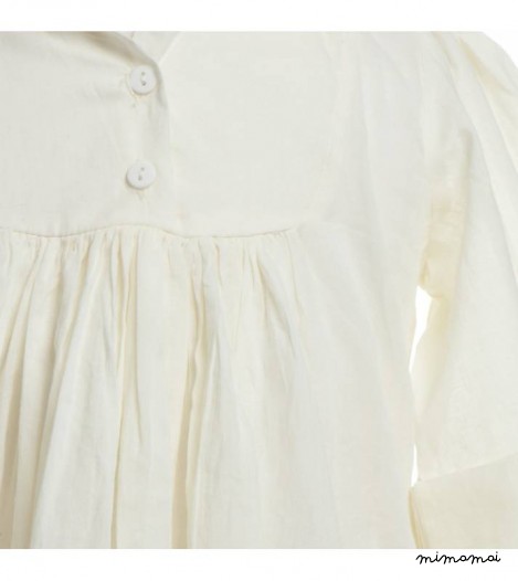 Molly Blouse Plain in Cream
