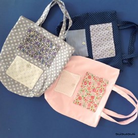 Borsine reversibile con tasche