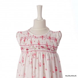 Callippe Fritillary smocked floral dress