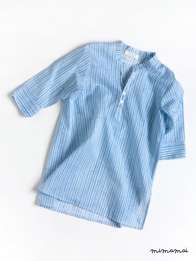 Fiore Shirt Dress sky blue