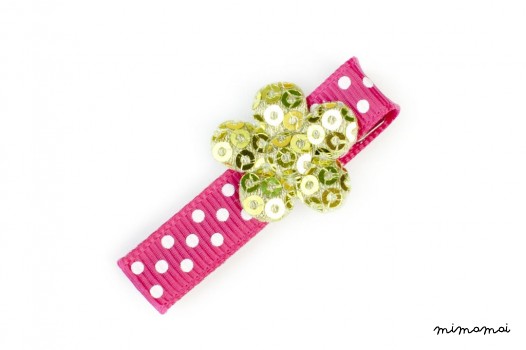 Sparkle Flower Green Gold