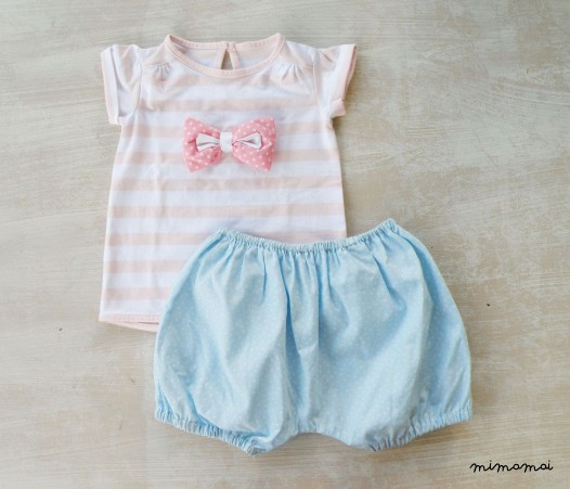 Pastel Pink and Blue Baby Girl Outfit