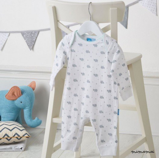 Lamb Star Print Babygrow