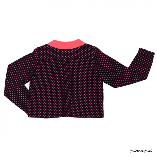 Peter Pan Collar Jacket neon pink