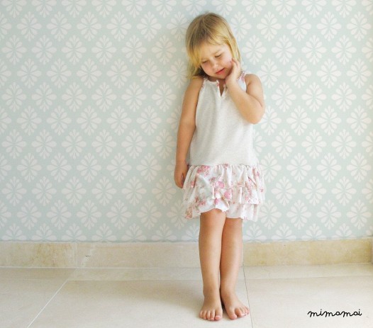 Light Gray Floral Dresses