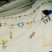 Snow White cradle bedding, baby sheets and pillowcase, hand embroidered