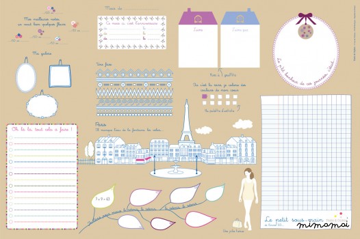 Sous-main enfant Paris