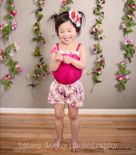 Silk romper for toddler