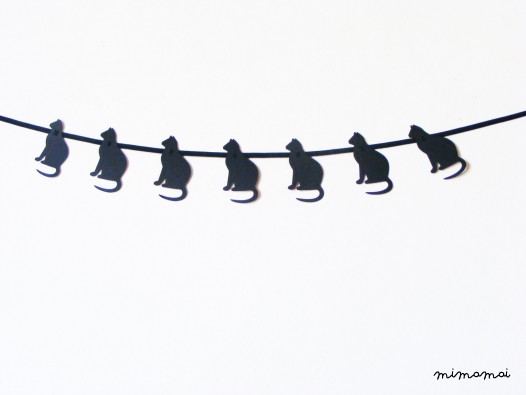 CAT, RABBIT, DACHSHUND Mini Paper Garland
