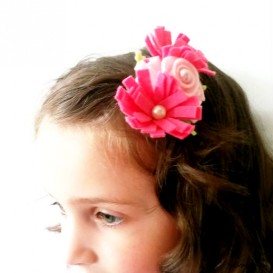 Felt Flower Hair Clip