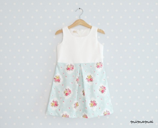 Vintage Inspired Girls Dress Yellow